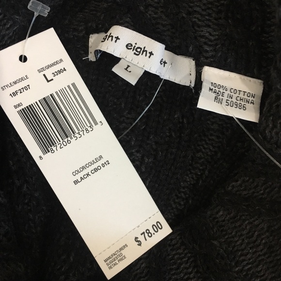 <SOLD>Eight Eight Eight Womans Cotton Sweater New - Picture 5 of 5